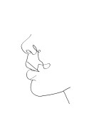 Face Profile Line Art | Create your own poster