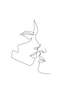Couple Kissing Sketch | Create your own poster