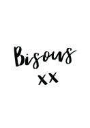 Bisous Quote Art | Create your own poster