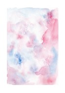 Abstract Blue And Pink Watercolor Art | Create your own poster