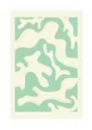 Green And Beige Abstract Art | Create your own poster