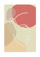 Colorful Art With Abstract Face | Create your own poster