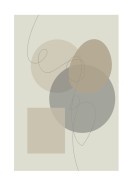 Shapes In Neutral Tones | Create your own poster