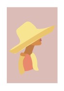Woman In Sun Hat | Create your own poster