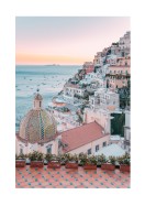 Positano Amalfi Coast Sunset | Create your own poster