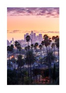Los Angeles Skyline At Sunset | Create your own poster