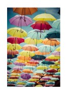Umbrellas On Street In Madrid | Create your own poster