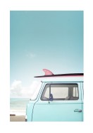 Vintage Car By The Ocean | Create your own poster