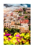 Colorful Houses In Positano | Create your own poster