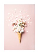 Flowers In Waffle Cone | Create your own poster