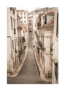 Calm Street In Old Lisbon | Create your own poster