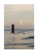 Surfer In The Ocean | Create your own poster