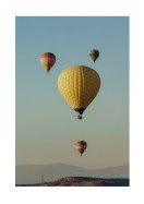 Hot Air Balloons In Blue Sky | Create your own poster