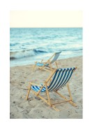 Beach Chairs By The Ocean | Create your own poster