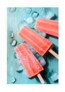 Sweet Pink Popsicles | Create your own poster