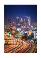 Atlanta Skyline At Night | Create your own poster