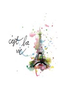 C'est La Vie Eiffel Tower Art | Create your own poster