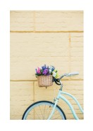 Bicycle With Flowers In Basket | Create your own poster