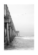 Pier In The Stormy Sea | Create your own poster